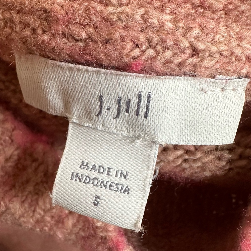 J. Jill | Textured Light Pink Mock Neck Sweater - Picture 7 of 7